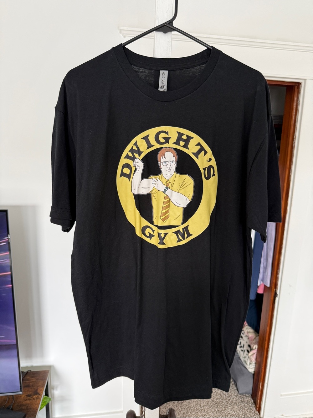 Black Dwight's Gym Graphic Tee